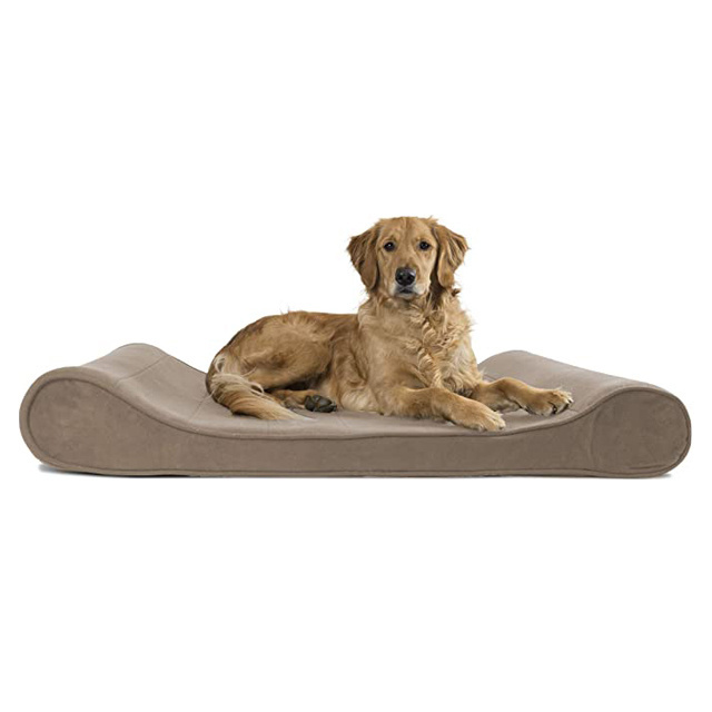 Pet Sofa Solid Orthopedic Memory Foam Luxury Pet Bed Washable Large Cushion Dog Bed with non-slip bottom