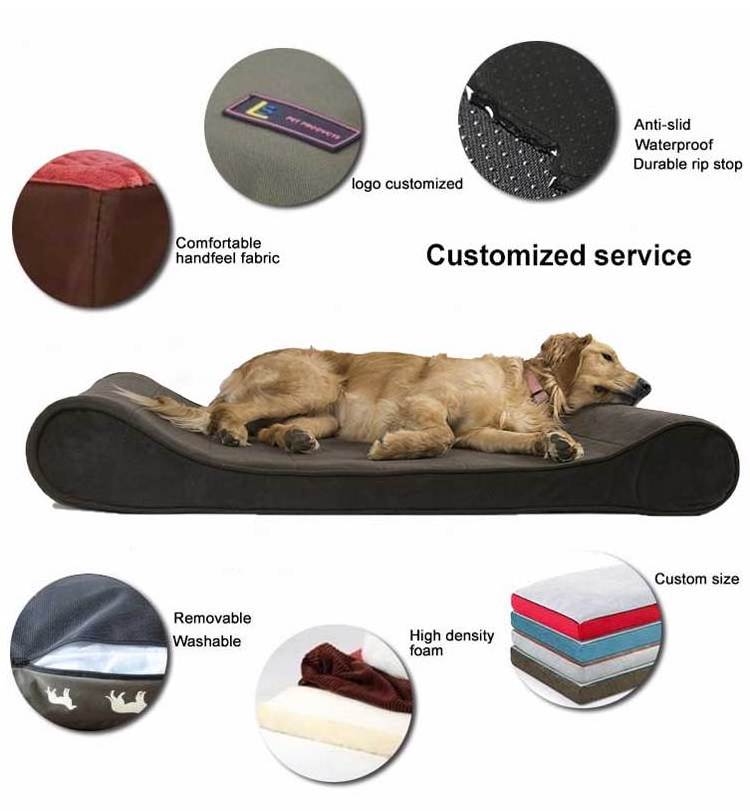 Customized pet beds suitable for medium and large pets thickened warm anti-slip and wear-resistant winter large dog sofa bed