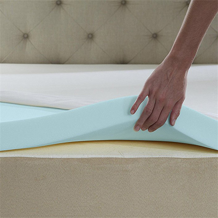 Cooling Gel Memory Foam Pressure Relieving Memory Foam Mattress Pad Gel Topper Queen King Size