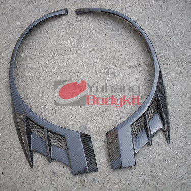 Carbon Fiber CF VC Cyber Style Body kit For Evolution EVO 8 9 Front Over Fender Wing