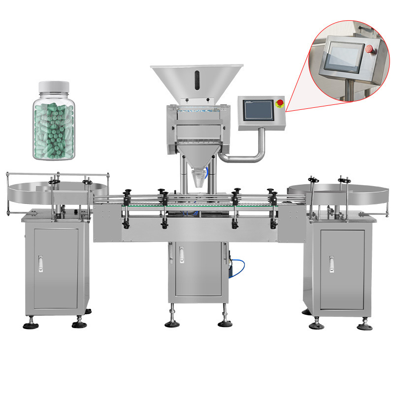 Automatic 16 Channel Capsule Tablet Soft Gel Jar Bottle Counting Machine Export To The Usa