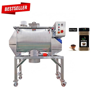 Food Grade 100 L 200 L Horizontal Stainless Steel Dry Powder Mixing Machine Ribbon Mixer / Ribbon Blender