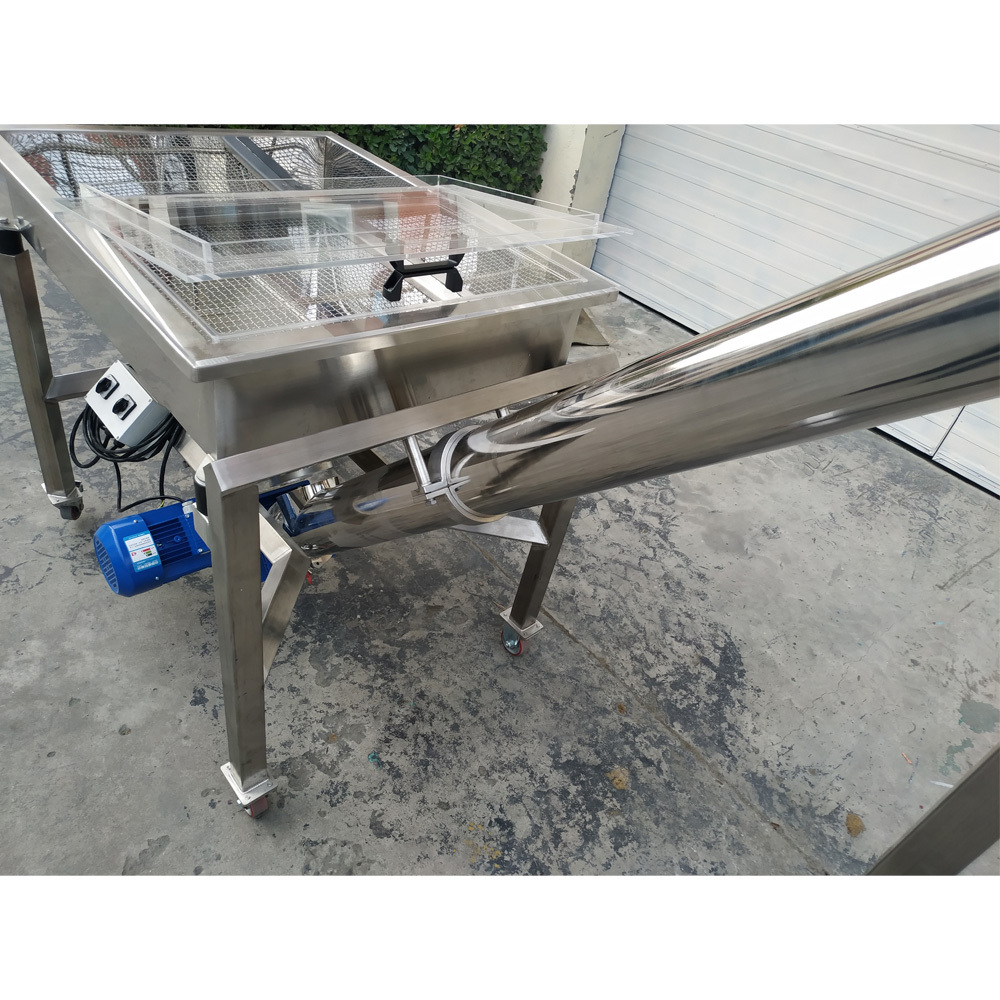 Factory Price SS 304 Dry Powder Grain Auger Feeder Screw Conveyor With Silo