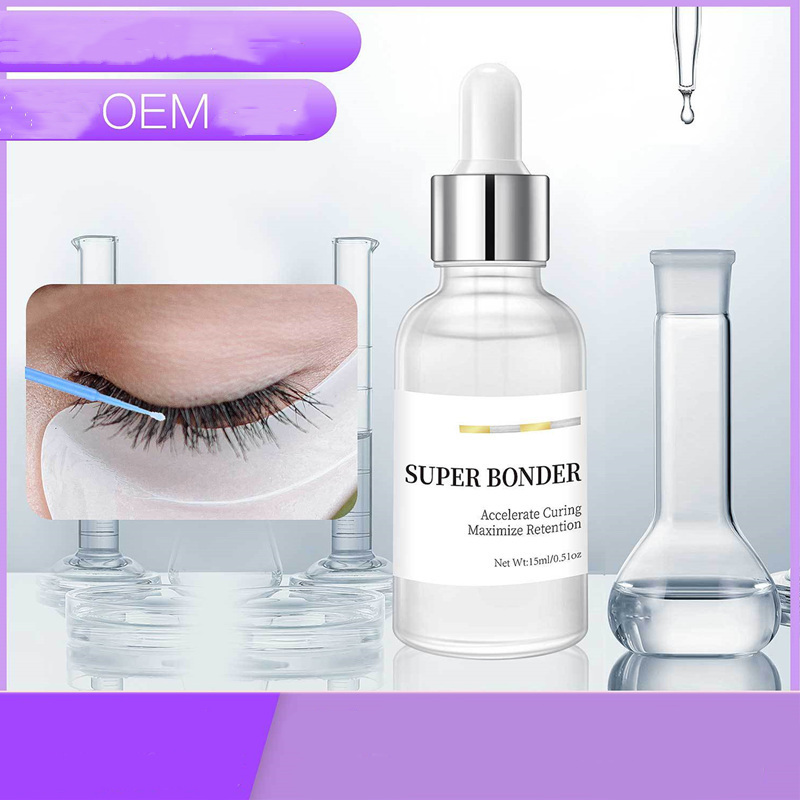 Private Label Lash Sealant Eyelashes Glue 10ml 15ml Professional Super Bonder Eyelash Extensions