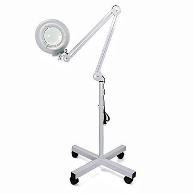 Beauty Salon Aesthetics Magnifier Glass Led Light with 5X 8X 10X Floor Magnifying Lamp for Eyelash Extension