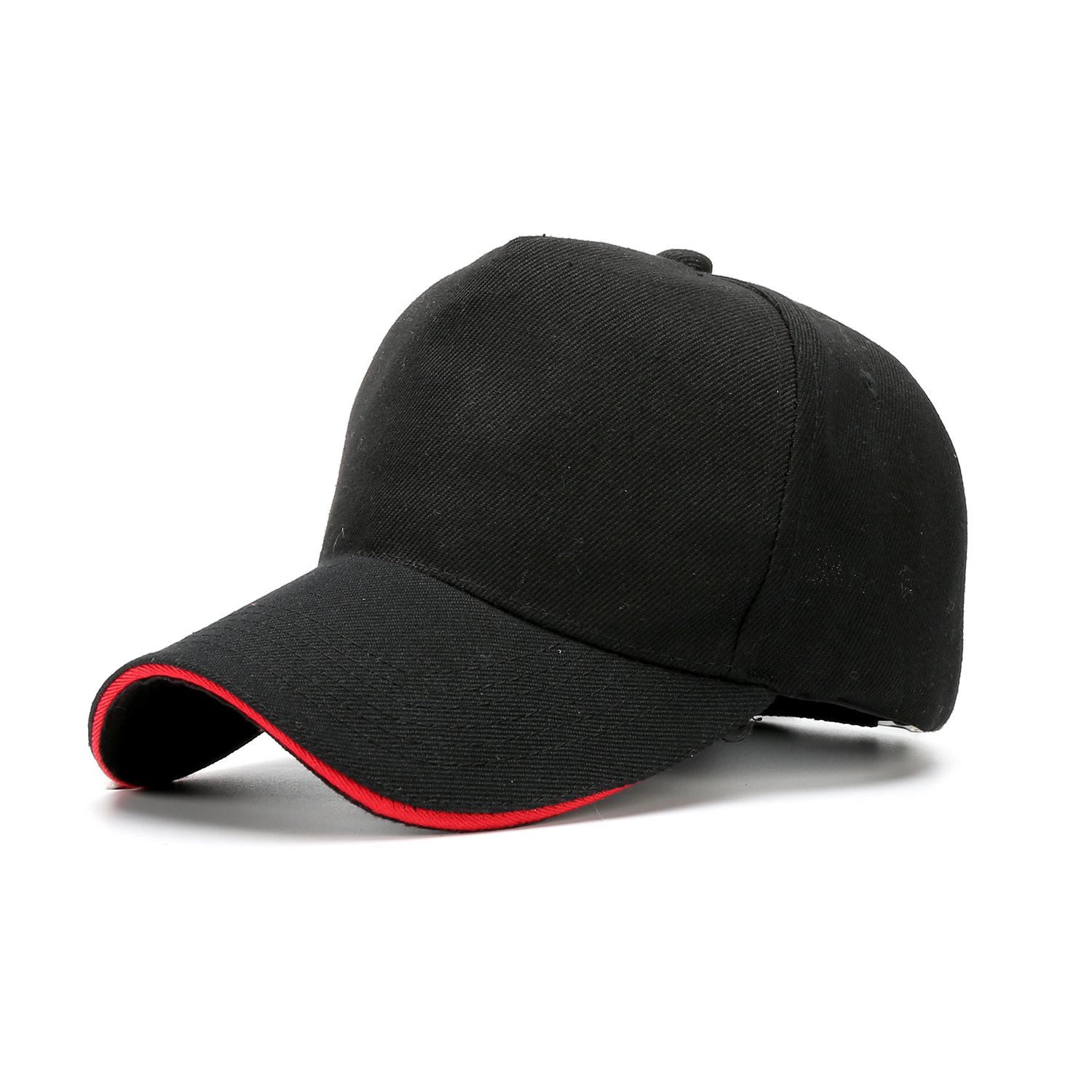 Hengxing BSCI Wholesale mens Blank Plain black custom logo baseball cap