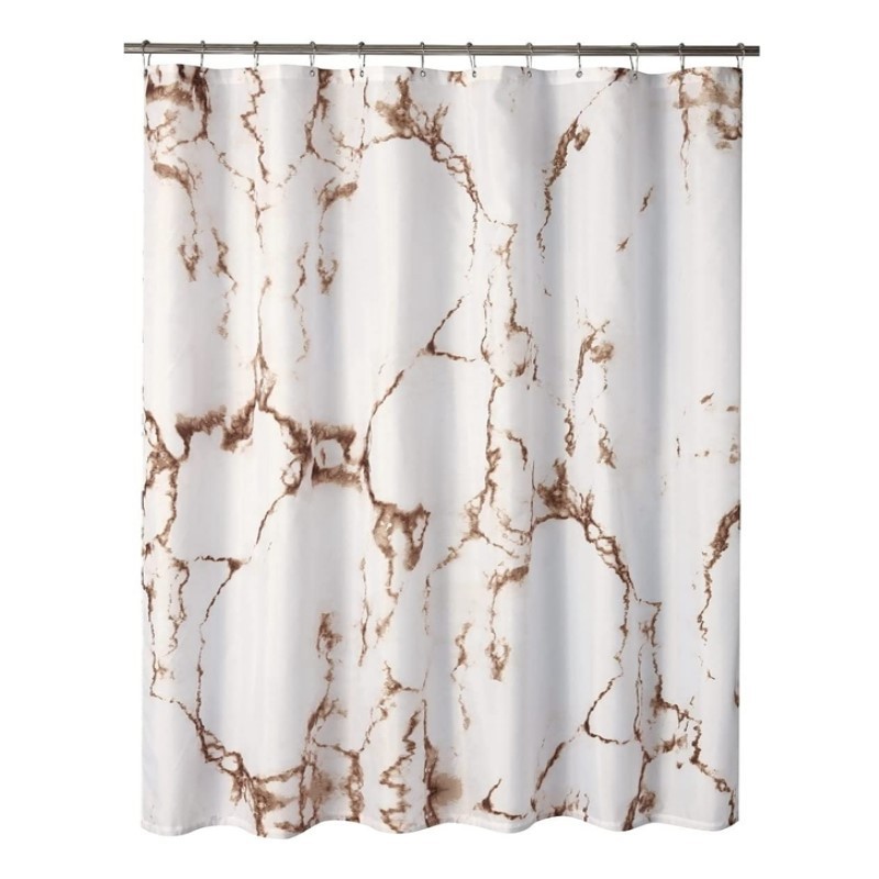 Fabric Unique 3D Printing Marble Bathroom Shower Curtain Design Bathroom Accessories