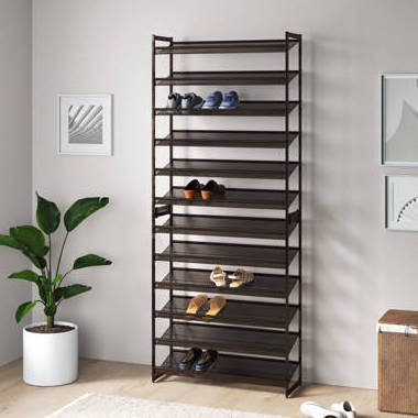 Iron shoe rack simple household dustproof storage shoe rack removable multi-layer shoe cabinet