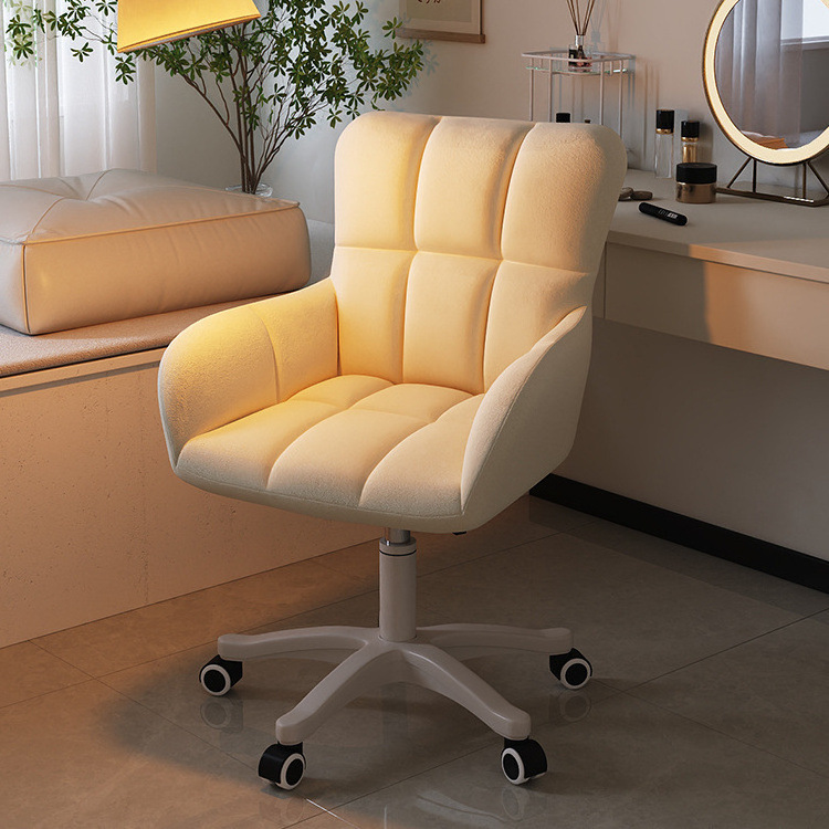 2024 wholesale swivel adjustable modern design cheap price indoor leisure high Velvet Fabric home office chair