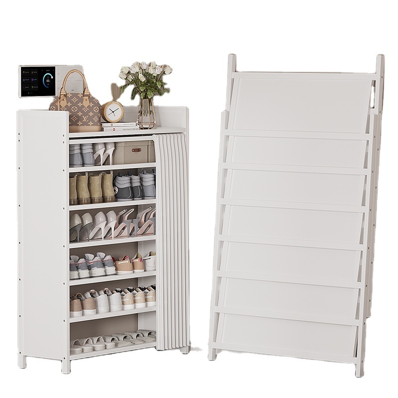 multi-functional storage shelf home organization space saving storage shoe cabinet free installation foldable shoe rack