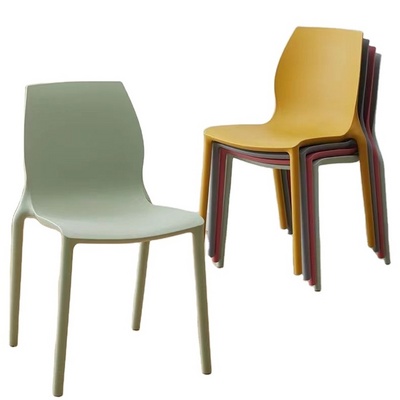 Modern Dining Room Furniture Leisure PP Plastic Chair Stacking Dining Chair dining room chairs