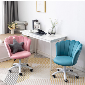 colorful cheap price velvet dining chair bedroom swivel chairs, comfortable and long-lasting sitting computer chairs for home