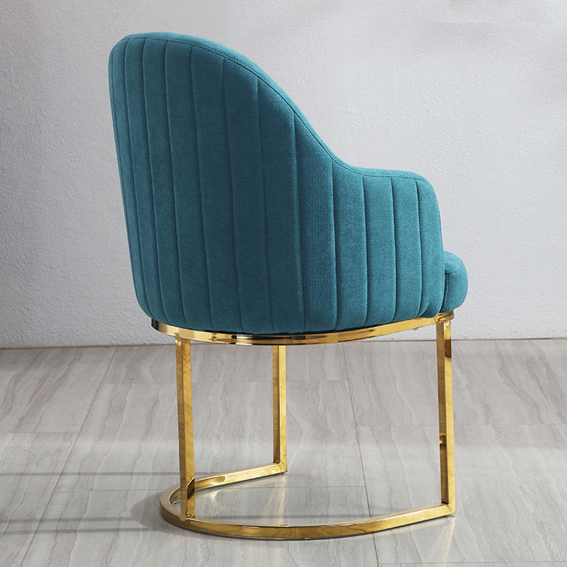 Modern Wholesale home furniture upholstered blue velvet dining chairs fancy modern blue velvet purple gold leg dining chairs