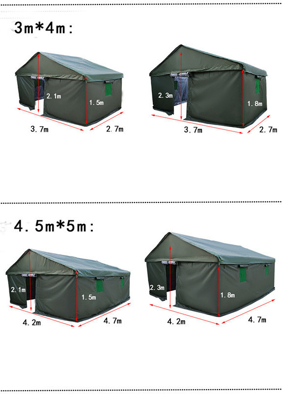 warm insulation thickened sunscreen canvas earthquake-resistant disaster relief thermal insulation cold-proof emergency tent