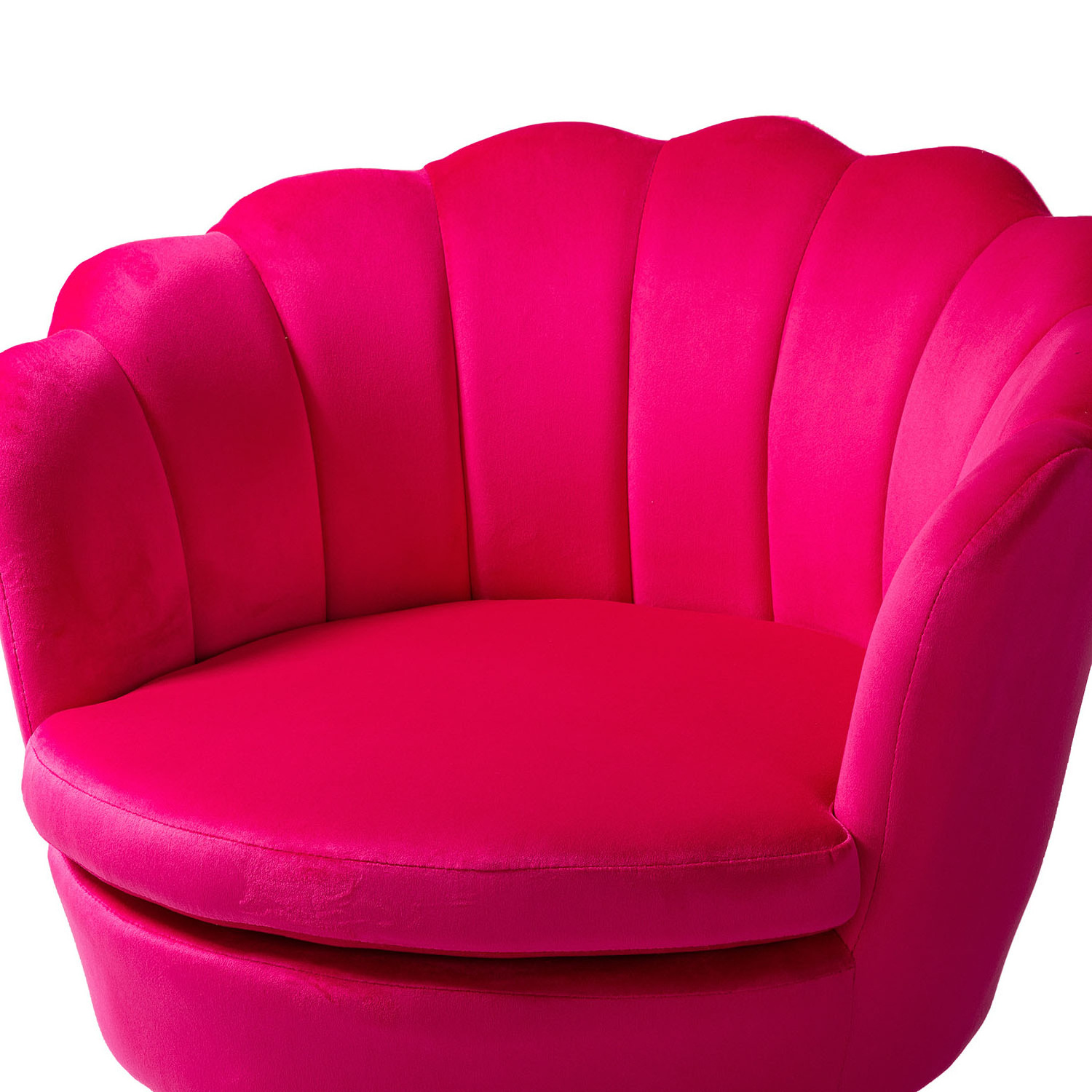 Pink Nordic Upholstered  Shell For Chairs Relaxing Sitting Single Sofa Velvet Living Room Chair