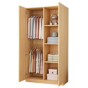 Custom Modern Style Wardrobe Wood Wardrobe Closet With Doors with Drawers for Storage Closet and Bedroom Furniture