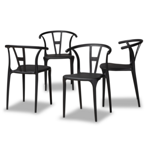 Nordic Stackable Dining Plastic Chairs Modern Garden White Chair For Outdoor Restaurant and Cafe