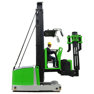 Curtis controlled 1.6 tons electric man up VNA forklift 3 way turret truck with lift height 15 meters