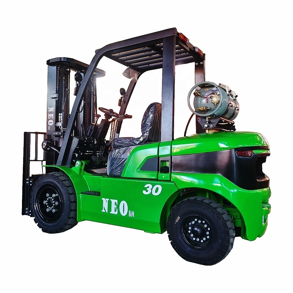 China factory price Gasoline LPG diesel forklift 2.5t 3ton 3.5ton 4.ton lifting height 3-7m with GQ 4Y or Nissan K21 engine