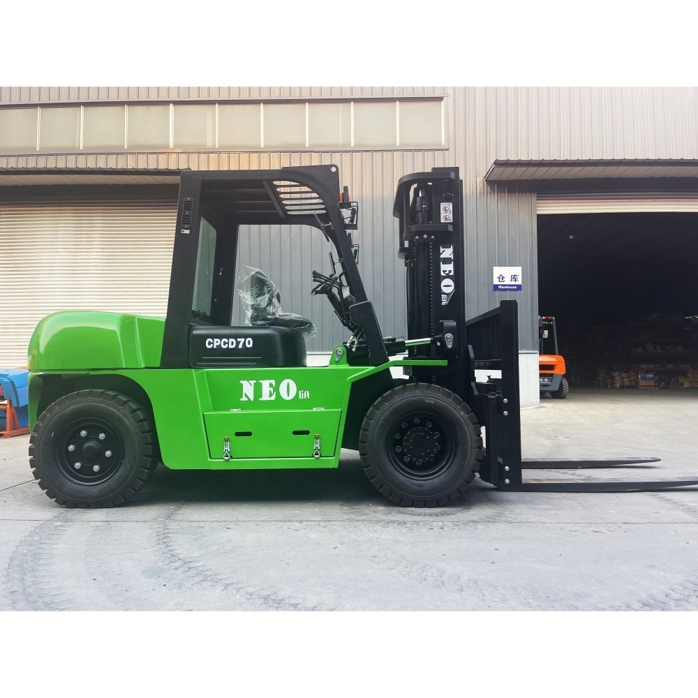 7000kg 8 tons 10 T CPCD80 heavy forklift port operation material handling diesel forklift