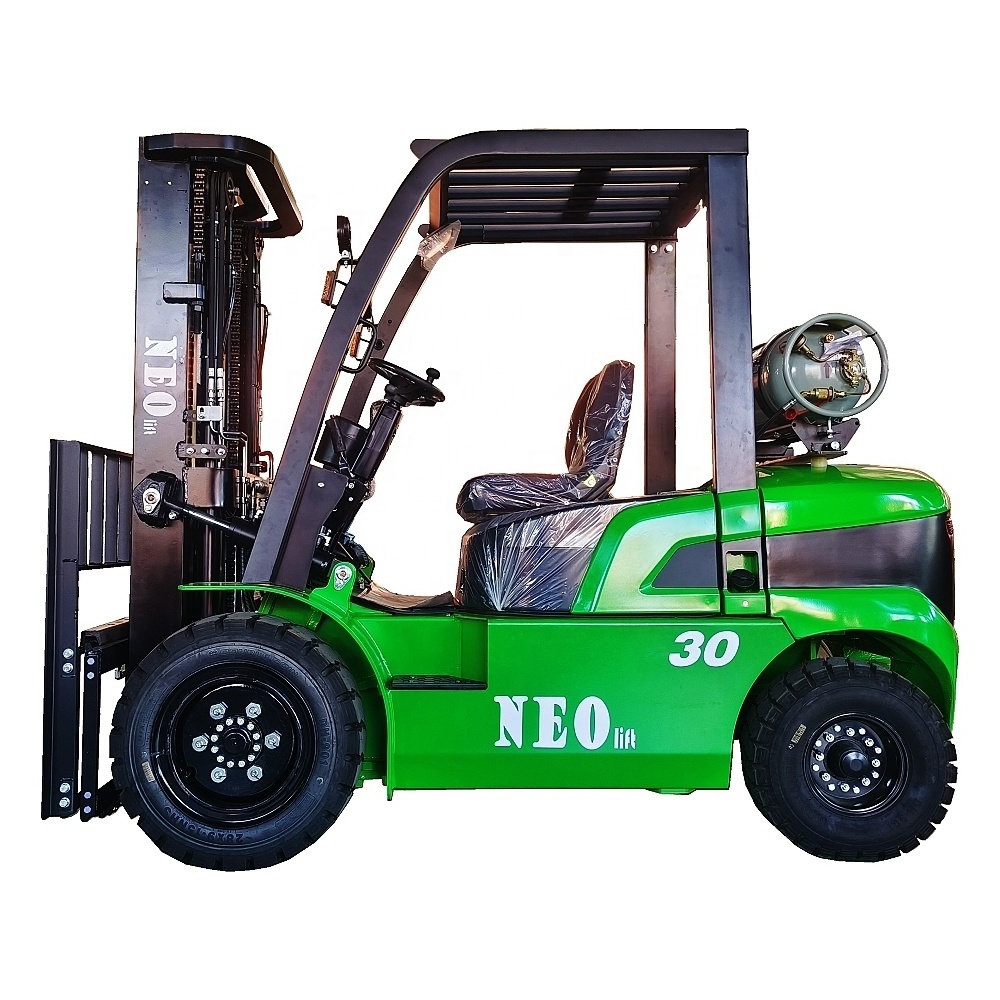 China factory price Gasoline LPG diesel forklift 2.5t 3ton 3.5ton 4.ton lifting height 3-7m with GQ 4Y or Nissan K21 engine