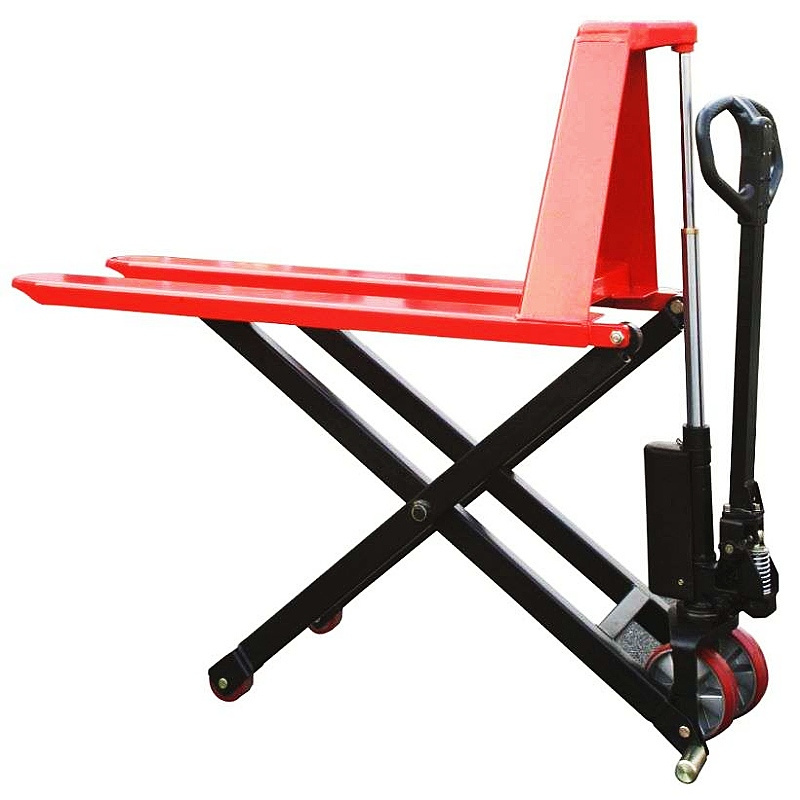 1.5 tons manual High Lift table Pallet Truck with very cheap price lift height 800mm