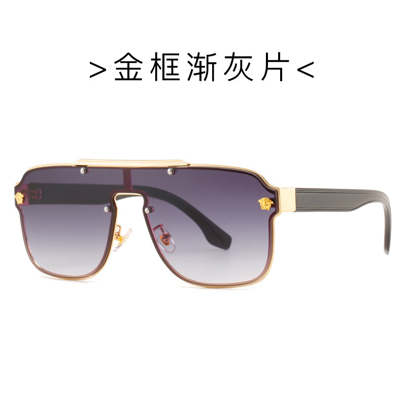 Luxury Flat Top Square One Piece Designer Women Sun Glasses Shades Famous Brand Men Sunglasses