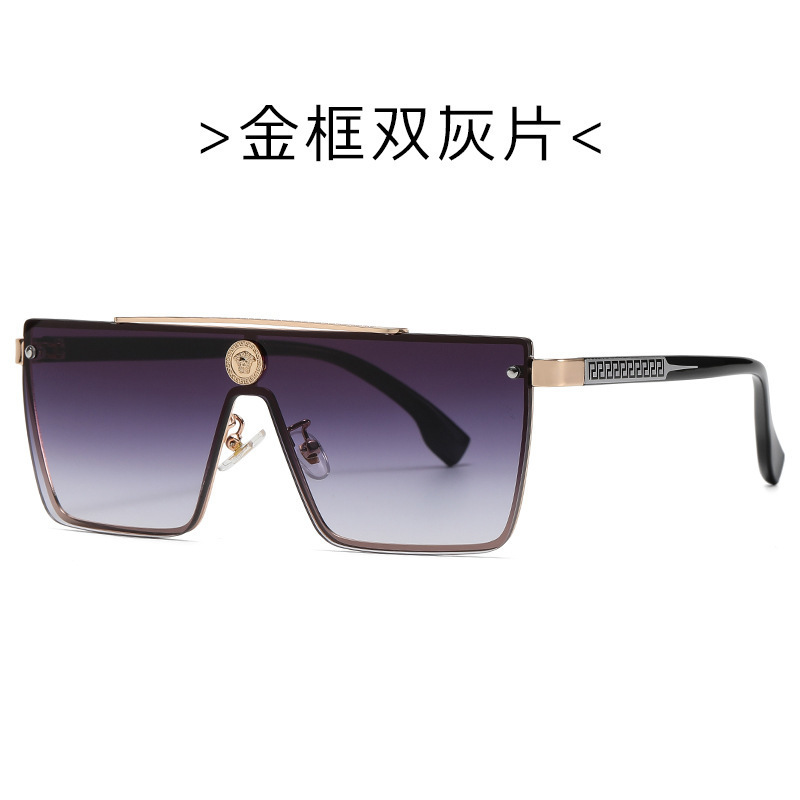 Luxury Flat Top Square One Piece Designer Women Sun Glasses Shades Famous Brand Men Sunglasses