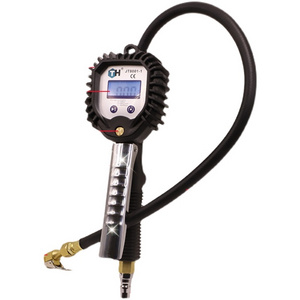 High-precision automobile tire pressure monitor with inflatable pressure gauge digital display aeration