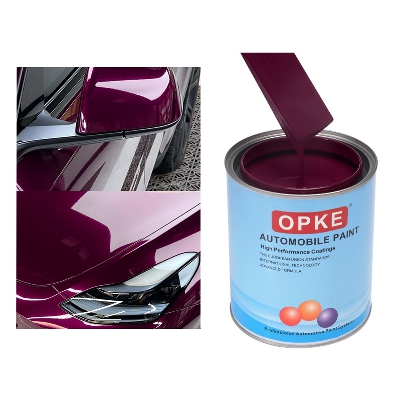 Solid Purple gloss paint Excellent Adhesion Acrylic 2K 1K Color Coating Refinish Automotive Clear Coat Spray Paints