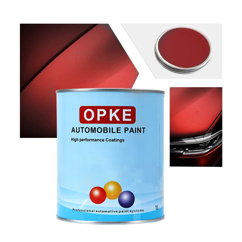 High Gloss Clearcoat Car Paint Top Acrylic Lacquer 2k Color Spray Painting Red Automotive Refinish Paint