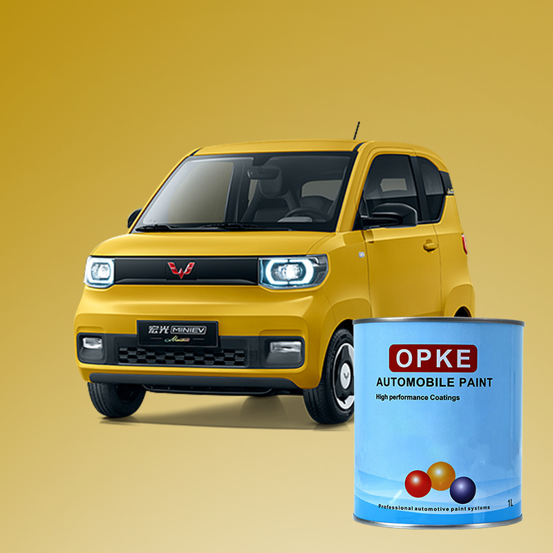 OPKE High Gloss Spray 1K Gold Pearl Mini Car Paint Automotive Paint Automotive Fast Dry Clear Coat  For Repair Paint