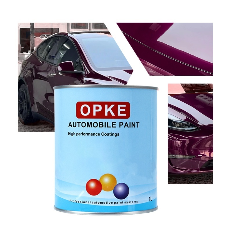 Solid Purple gloss paint Excellent Adhesion Acrylic 2K 1K Color Coating Refinish Automotive Clear Coat Spray Paints