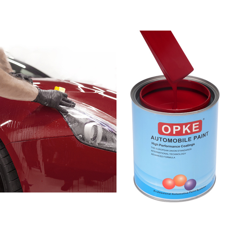 High Gloss Clearcoat Car Paint Top Acrylic Lacquer 2k Color Spray Painting Red Automotive Refinish Paint