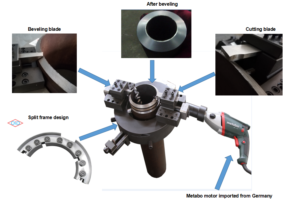 Mini Edge Portable Pipe Powerful Chamfering Machine Cutting Tool For Metal Processing