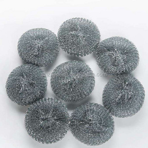 galvanized wire mesh metal silver scourer/Stainless Steel Sponges Scrubbers Cleaning Ball