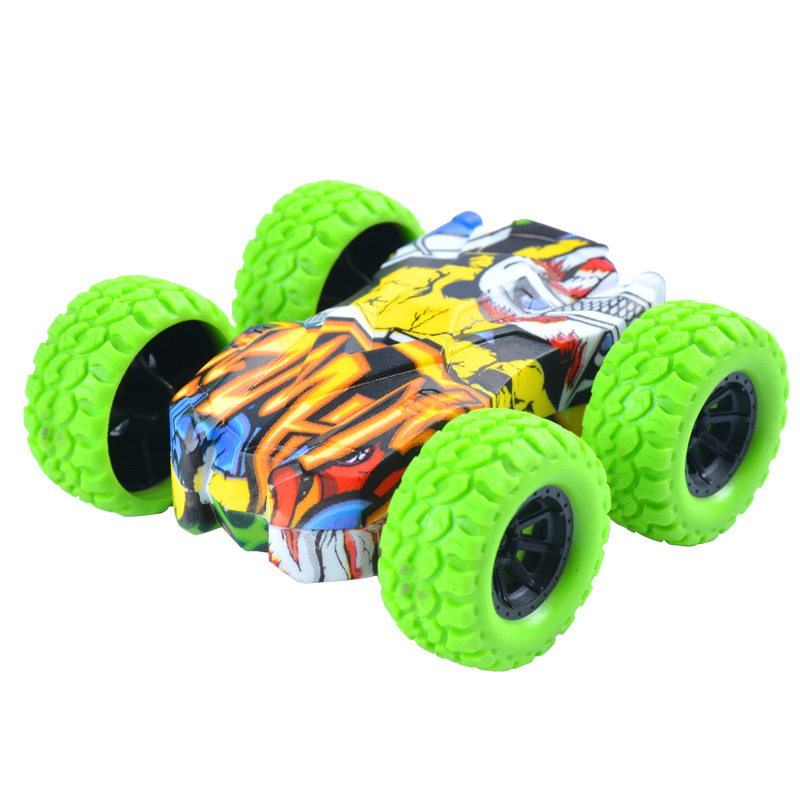 Popular Children Inertial 4WD Toy Double-sided Drive Boys Gift Plastic Car Model Children Toy Car