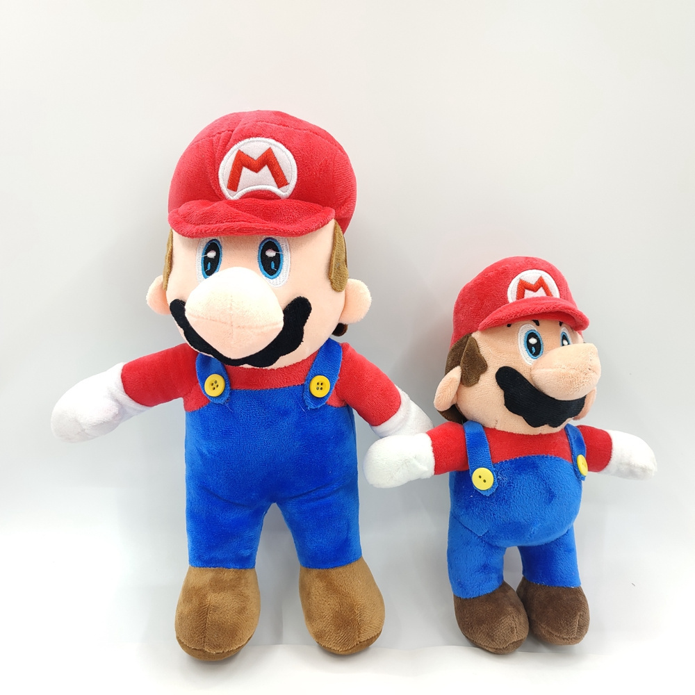 New 25cm Super Bros Plush Toy Mario Doll Toy Soft Stuffed Animal Dolls Toy Kids Children Birthday Christmas Gift Mario Plush