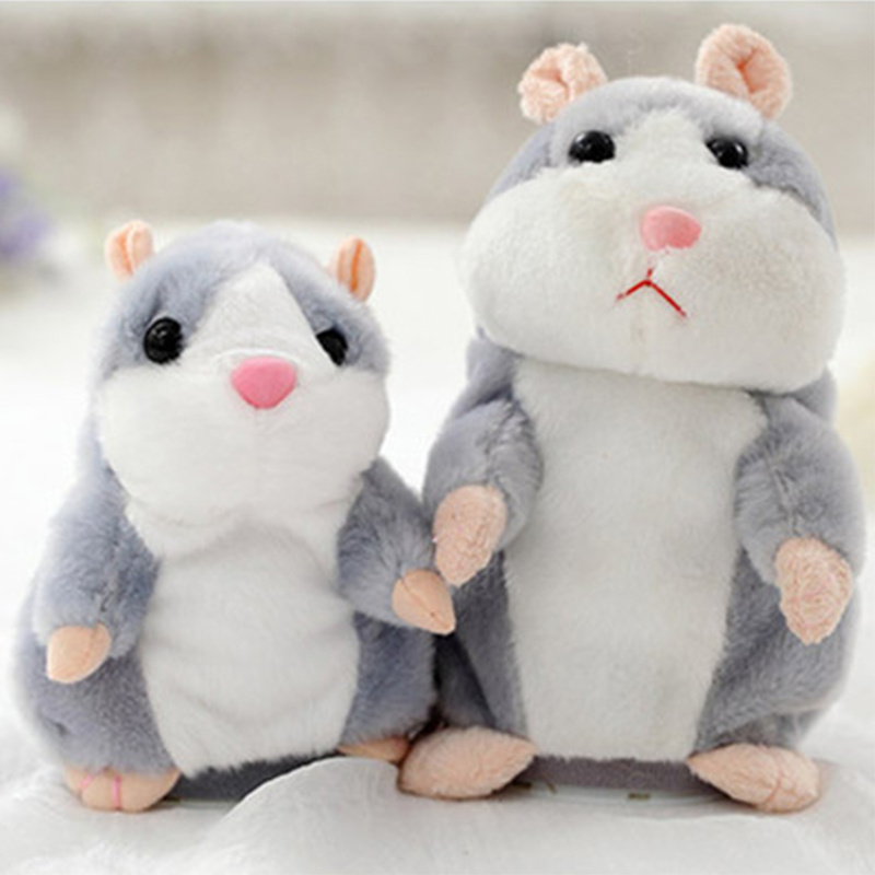 Electronic Mouse toys Children Gift Plush Interactive Toys Talking Nod Hamster Repeats What You Say