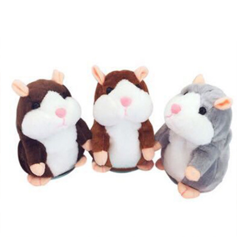 Electronic Mouse toys Children Gift Plush Interactive Toys Talking Nod Hamster Repeats What You Say