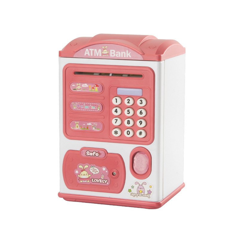 Novel Cartoon Kids Piggy Bank Toys ATM Bank Fingerprint Piggy Bank Children's Gift Savings Toys