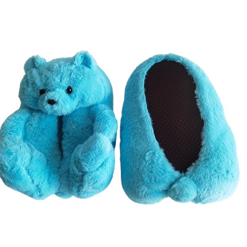 2022 Drop Shipping Plush New Style Bear Slippers House Teddy Bear Slipper for Women Cheap Shipping