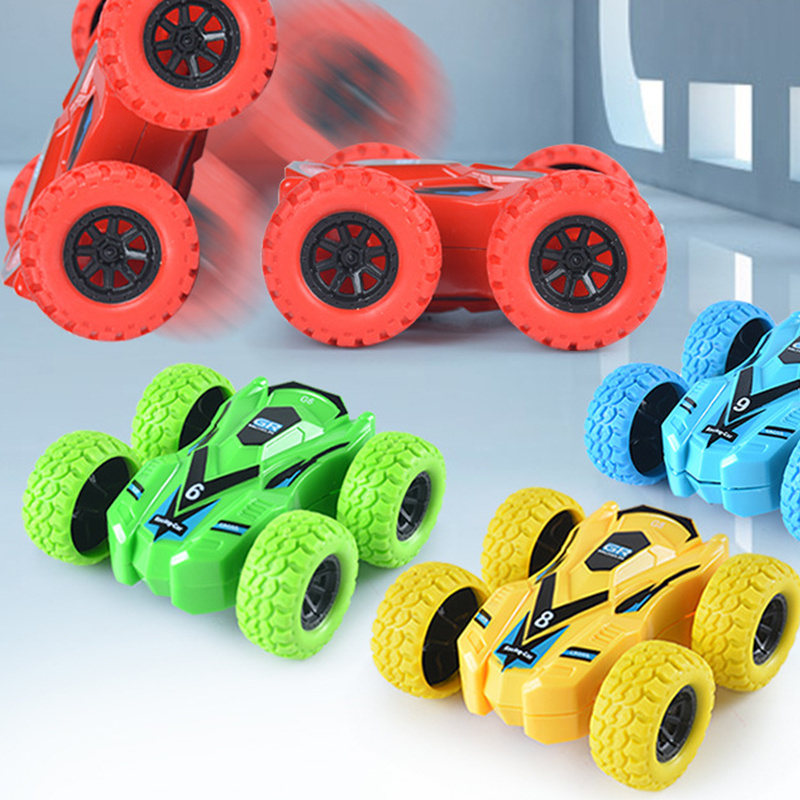 Popular Children Inertial 4WD Toy Double-sided Drive Boys Gift Plastic Car Model Children Toy Car