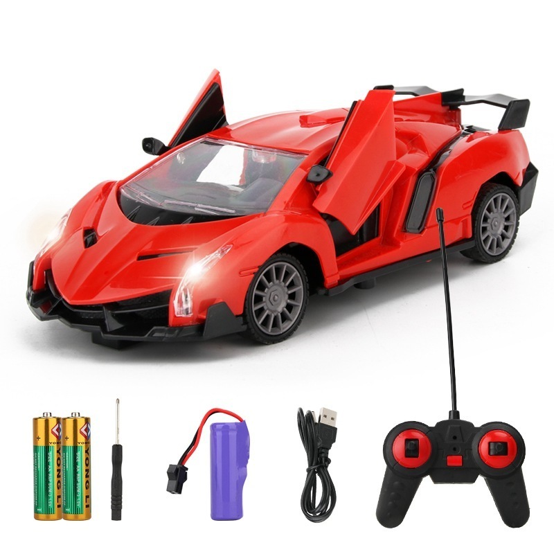 New Design Plastic Cool Light Music Two-way Mini Racing Kids Remote Control Toys 1:20 Bagatti Rc Car