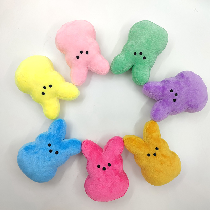 Wholesale Easter 15cm Peeps Bunny Stuffed Toy Cute Rabbits Dolls Soft Plush Rabbit Plush Toy