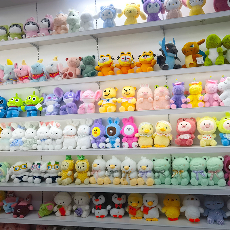 Wholesale Colorful Stuffed Plush Toy Cartoon Claw Machine Doll Pacha Claw Crane Machine Peluche Toy