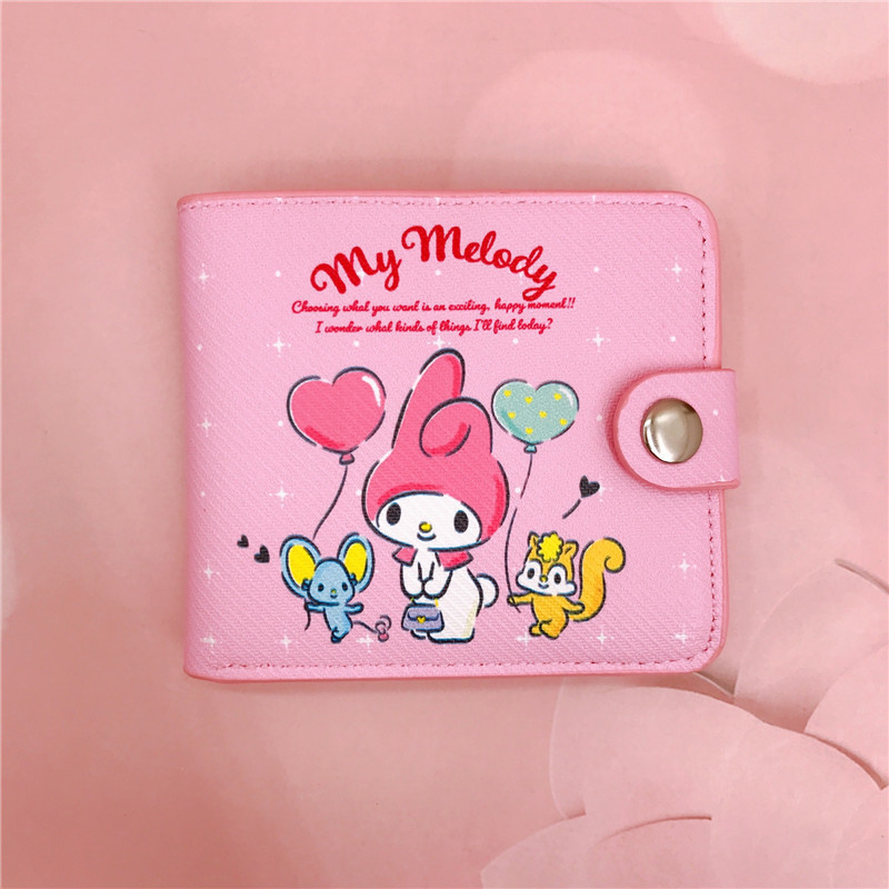 New Design Sanrios Wallet Cute Cartoon Pacha Dog Kuromi Card Holders Fashion Wallet Bag Sanrios My Melody Colorful Card Bag