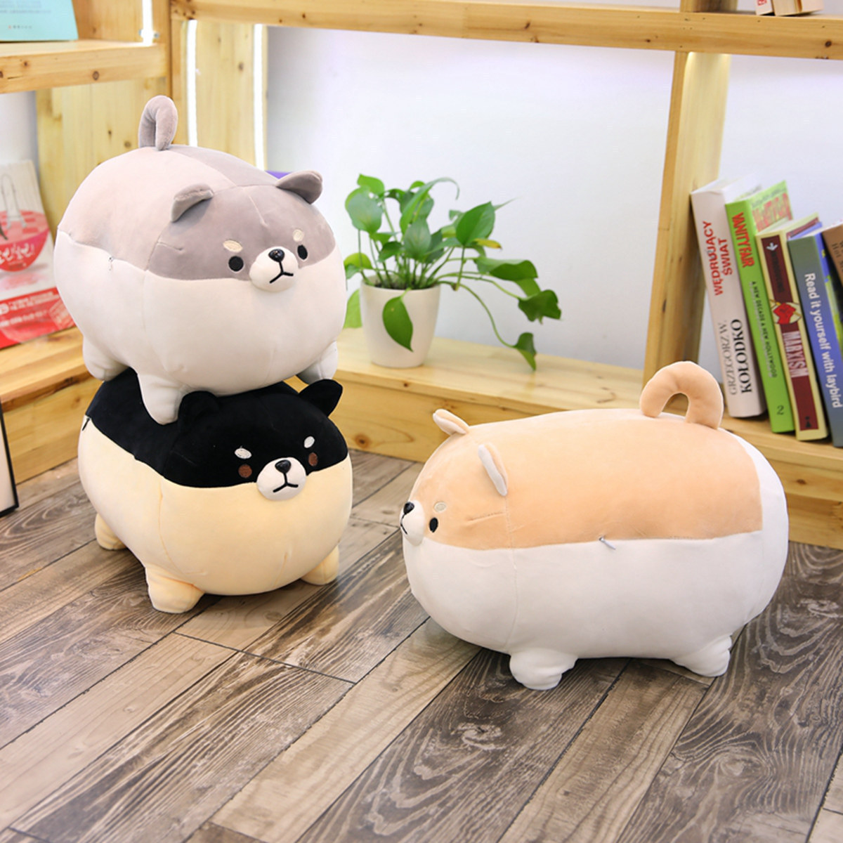 Wholesale High Quality Cute Dog Plush Toys Customized Stuffed Animal Corgi Doll Shiba Inu in Multiple Sizes for Kids