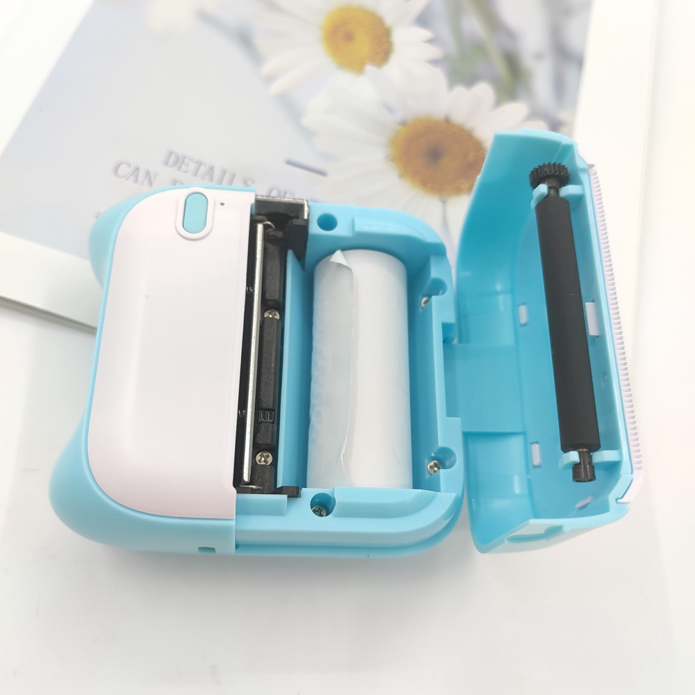 Mini Portable Wireless Thermal Printer Photo Label Sticker Receipt Notes Printer Mobile Rechargeable Pocket Printer