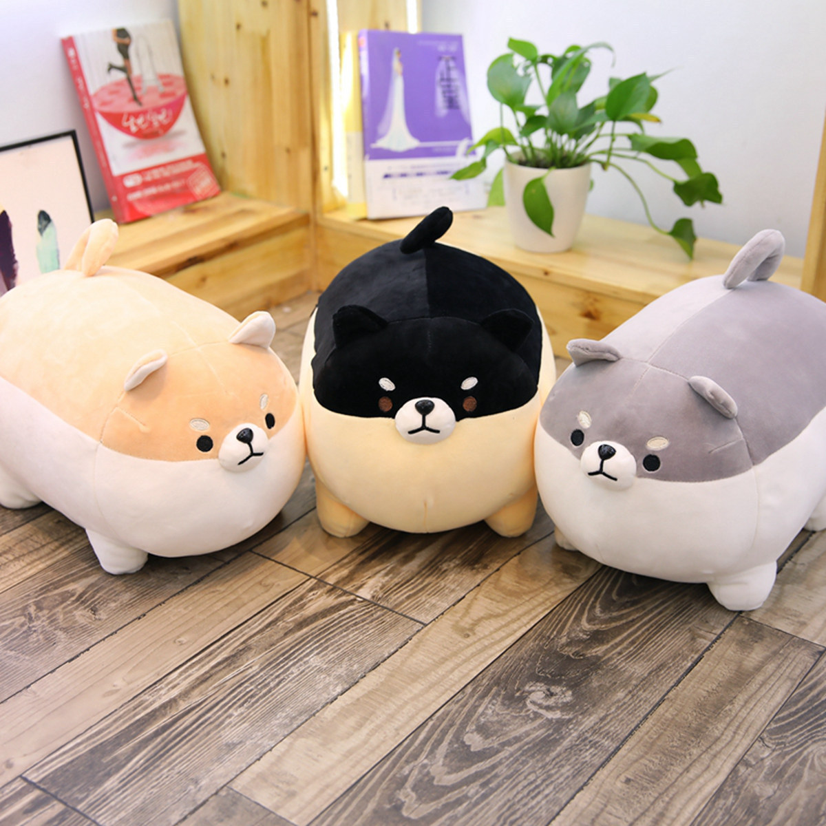 Wholesale High Quality Cute Dog Plush Toys Customized Stuffed Animal Corgi Doll Shiba Inu in Multiple Sizes for Kids